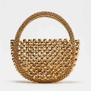 Golden Disco Doll Handbag